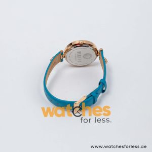 Versus by Versace Women’s Quartz Sea Green Leather Strap Rose Gold Dial 34mm VSP988132