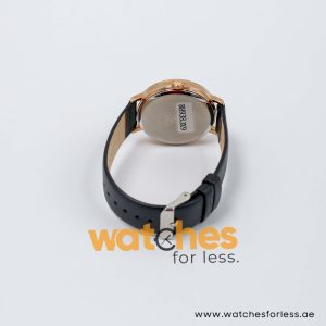 Lorus by Seiko Women’s Quartz Black Leather Strap Black Dial 38mm Watch RH938JX9