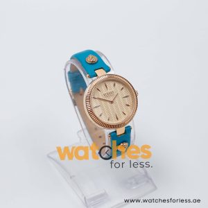 Versus by Versace Women’s Quartz Sea Green Leather Strap Rose Gold Dial 34mm Watch VSPE00819 UAE DUBAI AJMAN SHARJAH ABU DHABI RAS AL KHAIMA UMM UL QUWAIN ALAIN FUJAIRAH