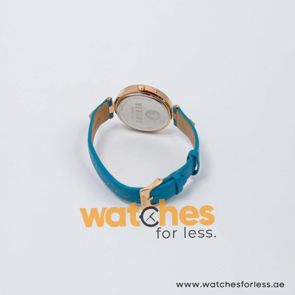 Versus by Versace Women’s Quartz Sea Green Leather Strap Rose Gold Dial 34mm Watch VSPE00819 UAE DUBAI AJMAN SHARJAH ABU DHABI RAS AL KHAIMA UMM UL QUWAIN ALAIN FUJAIRAH