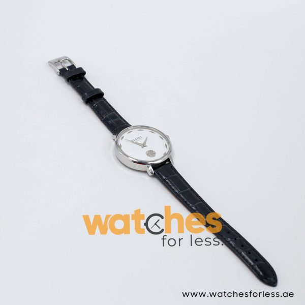 Versus by Versace Women’s Quartz Black Leather Strap White Dial 36mm Watch VSP489631