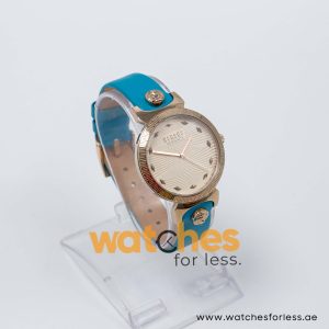Versus by Versace Women’s Quartz Sea Green Leather Strap Rose Gold Dial 35mm Watch VSPEO0319