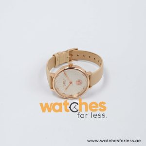 Versus by Versace Women’s Quartz Beige Leather Strap White Dial 36mm Watch VSP1S0619 UAE DUBAI AJMAN SHARJAH ABU DHABI RAS AL KHAIMA UMM UL QUWAIN ALAIN FUJAIRAH