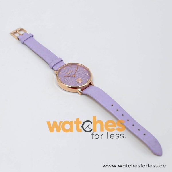 Versus by Versace Women’s Quartz Purple Leather Strap Purple Dial 36mm Watch VSP1S0719