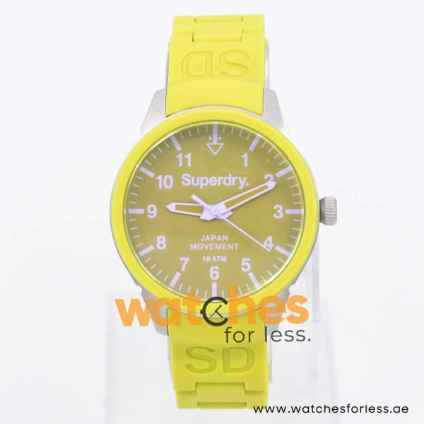 Superdry Women’s Quartz Green Silicone Chain Green Dial 39mm Watch SYL125EN