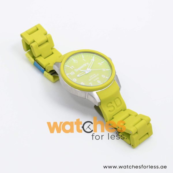 Superdry Women’s Quartz Green Silicone Chain Green Dial 39mm Watch SYL125EN