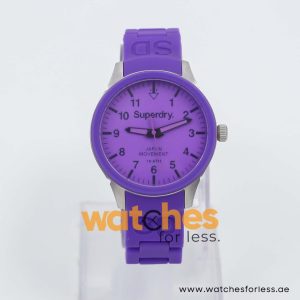 Superdry Women’s Quartz Purple Silicone Chain Purple Dial 39mm Watch SYL120V