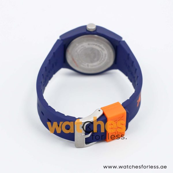 Superdry Unisex Quartz Blue Silicone Strap Orange Dial 38mm Watch SYG198UO