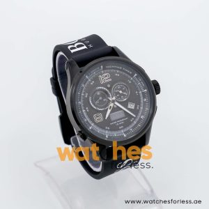 Hugo Boss Men’s Quartz Black Silicone Strap Black Dial 45mm Watch 1512832