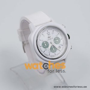 Lacoste Men’s Quartz White Silicone Strap White Dial 44mm Watch 2010670