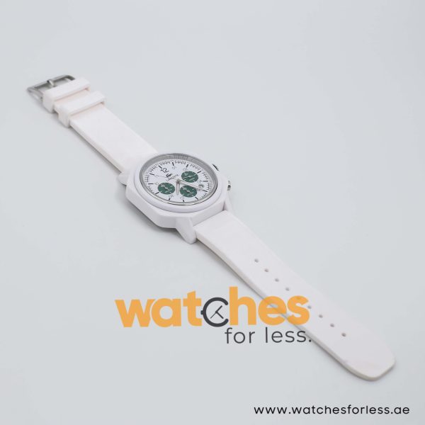 Lacoste Men’s Quartz White Silicone Strap White Dial 44mm Watch 2010670