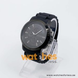 Hugo Boss Men’s Quartz Black Silicone Strap Black Dial 47mm Watch 1512393