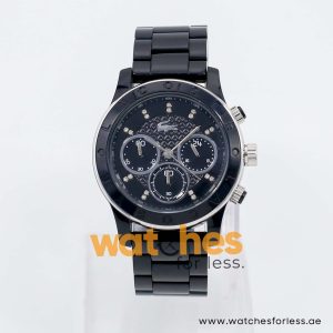 Lacoste Women’s Quartz Black Plastic Chain Black Dial 40mm Watch 2000806