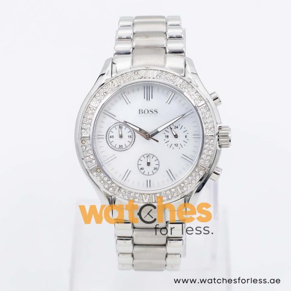 Hugo Boss Women’s Quartz Silver Stainless Steel Mother Of Pearl Dial 39mm Watch 1502339