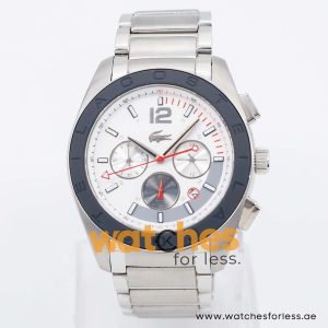Lacoste Men’s Quartz Silver Stainless Steel White Dial 45mm Watch 2010669