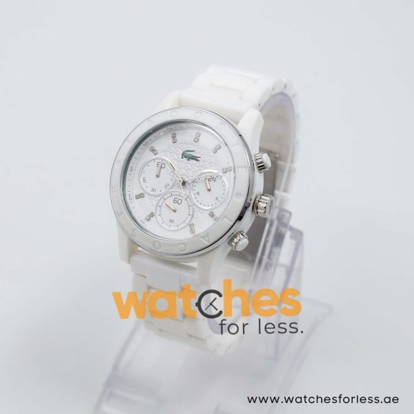 Lacoste Women’s Quartz White Plastic Chain White Dial 40mm Watch 2000805