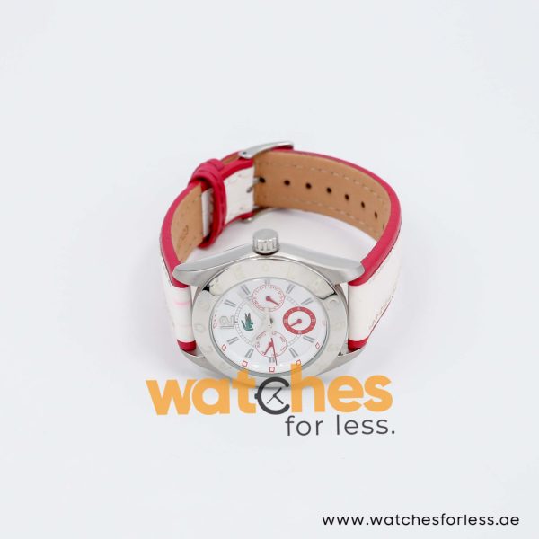 Lacoste Women’s Quartz White & Pink Leather Strap White Dial 37mm Watch 2000530