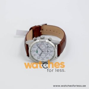 Lacoste Men’s Quartz Brown Leather Strap White Dial 43mm Watch 2010620