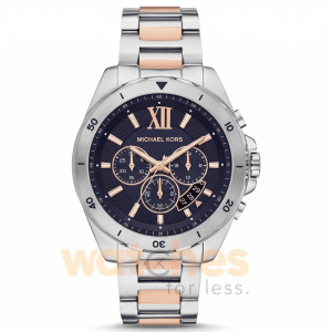 Michael Kors Men’s Quartz Two Tone Stainless Steel Blue Dial 45mm Watch MK9065
