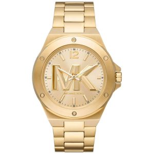 Michael Kors Men’s Quartz Gold Stainless Steel Gold Dial 45mm Watch MK8939