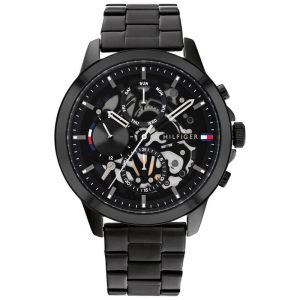 Tommy Hilfiger Men’s Quartz Black Stainless Steel Black Dial 44mm Watch 1710478