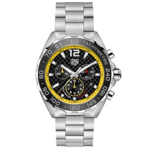 Tag Heuer Formula 1 Men’s Quartz Swiss Made Silver Stainless Steel Black Dial 43mm Watch CAZ101AC.BA0842