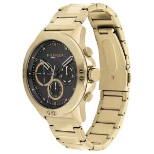 Tommy Hilfiger Men’s Quartz Gold Stainless Steel Grey Dial 46mm Watch 1791891