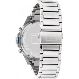 Tommy Hilfiger Men’s Quartz Silver Stainless Steel Blue Dial 44mm Watch 1791973