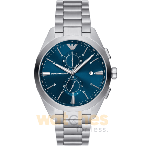 Emporio Armani Men’s Quartz Silver Stainless Steel Blue Dial 43mm Watch AR11541 UAE DUBAI AJMAN SHARJAH ABU DHABI RAS AL KHAIMA UMM UL QUWAIN ALAIN FUJAIRAH