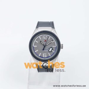 Tommy Hilfiger Men’s Quartz Grey Silicone Strap Grey Dial 43mm Watch 1790725