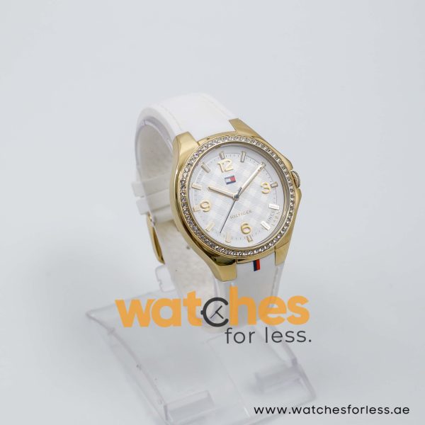 Tommy Hilfiger Women’s Quartz White Silicone Strap White Dial 37mm Watch 1781372