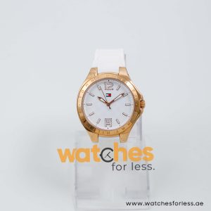 Tommy Hilfiger Women’s Quartz White Silicone Strap White Dial 37mm Watch 1781383