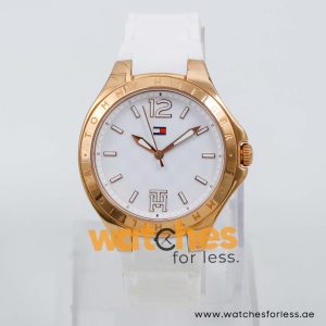 Tommy Hilfiger Women’s Quartz White Silicone Strap White Dial 37mm Watch 1781383