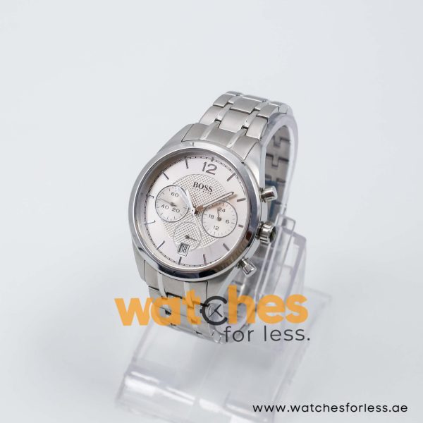 Hugo Boss Men’s Quartz Silver Stainless Steel Silver Dial 40mm Watch 1512748