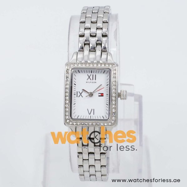 Tommy Hilfiger Women’s Quartz Silver Stainless Steel White Dial 21mm Watch 1781108