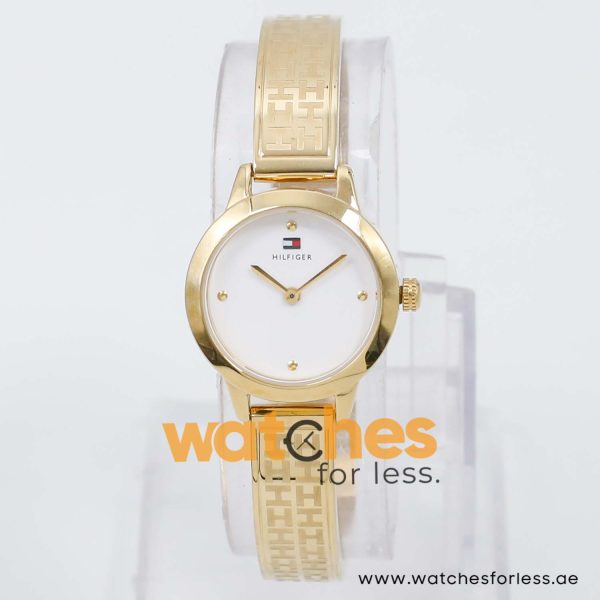 Tommy Hilfiger Women’s Quartz Gold Stainless Steel White Dial 25mm Watch 1781089