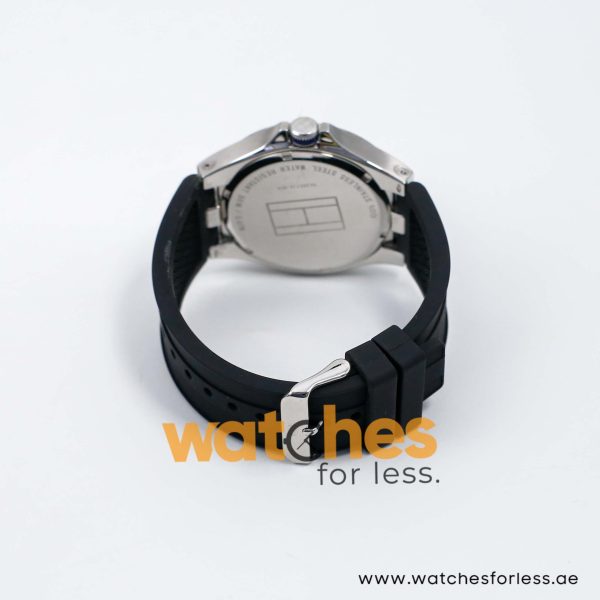 Tommy Hilfiger Men’s Quartz Black Silicone Strap Black Dial 46mm Watch TH2431141614