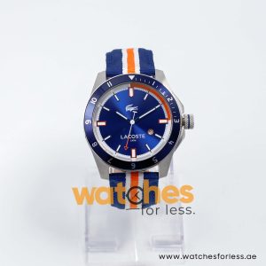 Lacoste Men’s Quartz Multi Nylon Strap Blue Dial 44mm Watch 2010700