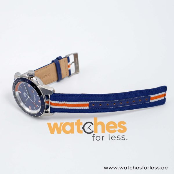 Lacoste Men’s Quartz Multi Nylon Strap Blue Dial 44mm Watch 2010700