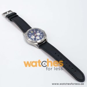 Ferrari Men’s Quartz Black Leather Strap Blue Dial 44mm Watch 830041/4