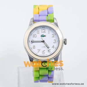 Lacoste Women’s Quartz Multi Color Silicone Strap White Dial 38mm Watch 2000491