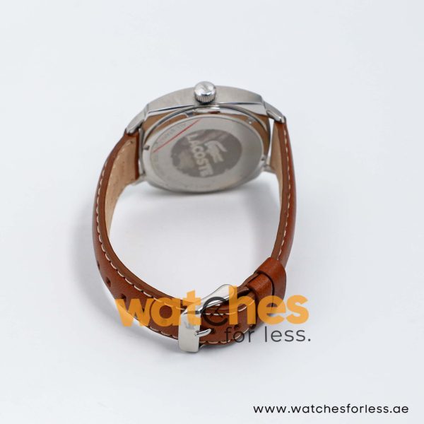 Lacoste Men’s Quartz Brown Leather Strap Blue Dial 42mm Watch 2010488
