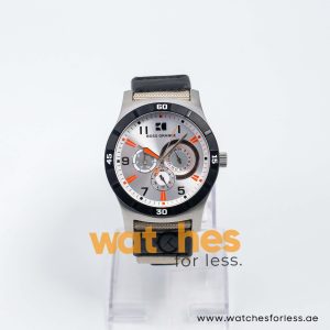 Hugo Boss Men’s Quartz Sand Nylon Strap Silver Dial 44mm Watch 1512538/1
