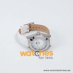 Lacoste Women’s Quartz White Leather Strap Mother Of Pearl Dial 37mm Watch 2010536