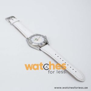 Lacoste Women’s Quartz White Leather Strap Mother Of Pearl Dial 37mm Watch 2010536
