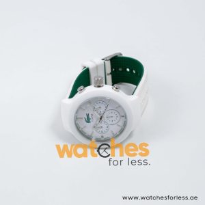 Lacoste Men’s Quartz White Silicone Strap White Dial 44mm Watch 609302480