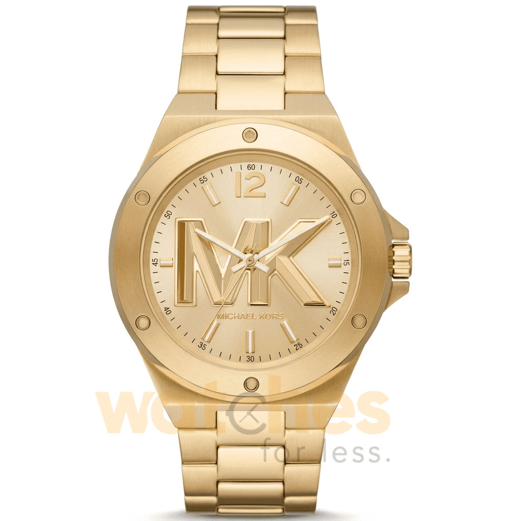 Michael Kors Men’s Quartz Gold Stainless Steel Gold Dial 45mm Watch MK8939