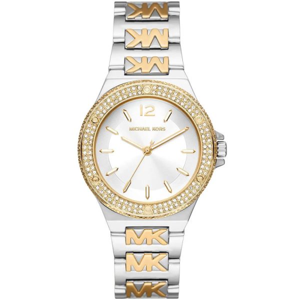 Michael Kors Women’s Quartz Two Tone Stainless Steel White Dial 37mm Watch MK7338
