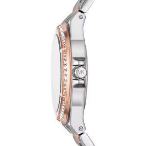 Michael Kors Women’s Quartz Two Tone Stainless Steel Silver Dial 37mm Watch MK6989
