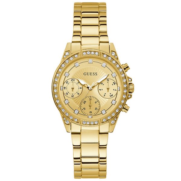 Guess Women’s Quartz Gold Stainless Steel Gold Dial 36mm Watch W1293L2